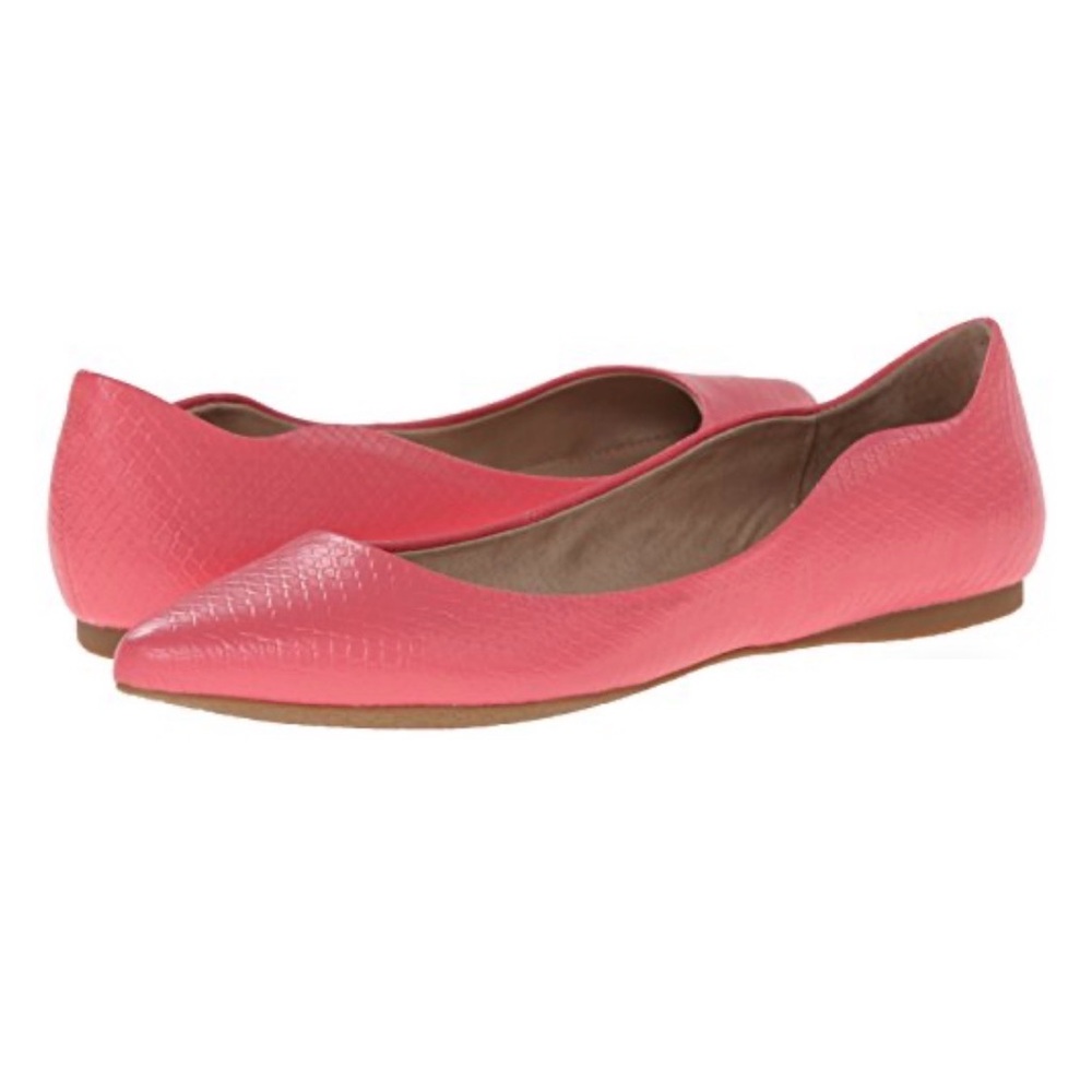 STEVE MADDEN Eeden Coral Pink Ballet Flats